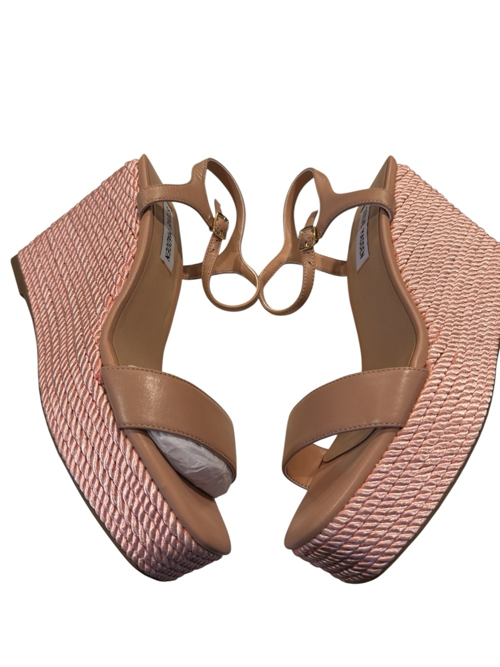 Steve Madden Tory Twist Wedge Sandals
Rope Platform Ankle Strap Pink 8.5 NEW - Picture 9 of 13